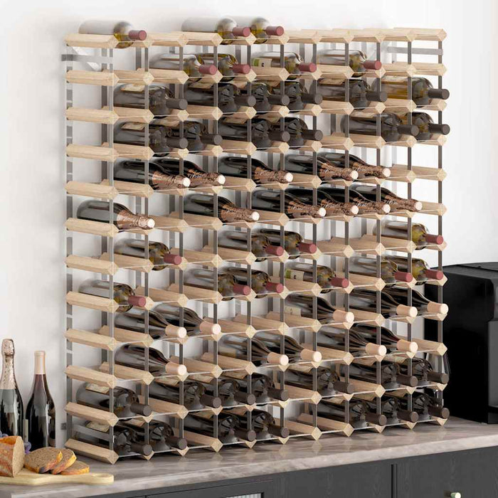 Suport sticle de vin pentru 120 sticle, lemn masiv de pin - WALTI WALTI