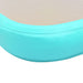 Saltea gimnastică gonflabilă cu pompă verde 500x100x10cm PVC - WALTI WALTI