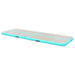 Saltea gimnastică gonflabilă cu pompă verde 500x100x10cm PVC - WALTI WALTI