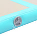 Saltea gimnastică gonflabilă cu pompă verde 500x100x10cm PVC - WALTI WALTI