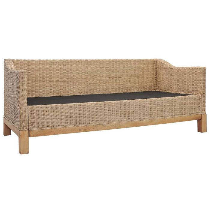 Canapea cu 3 locuri cu perne, culoarea naturală, ratan WALTI