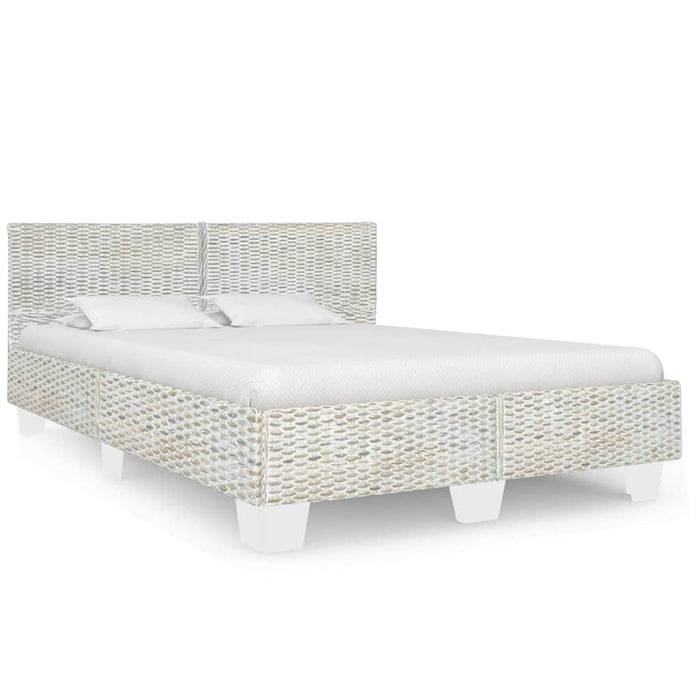 Cadru de pat, gri, 160 x 200 cm, ratan natural - WALTI WALTI