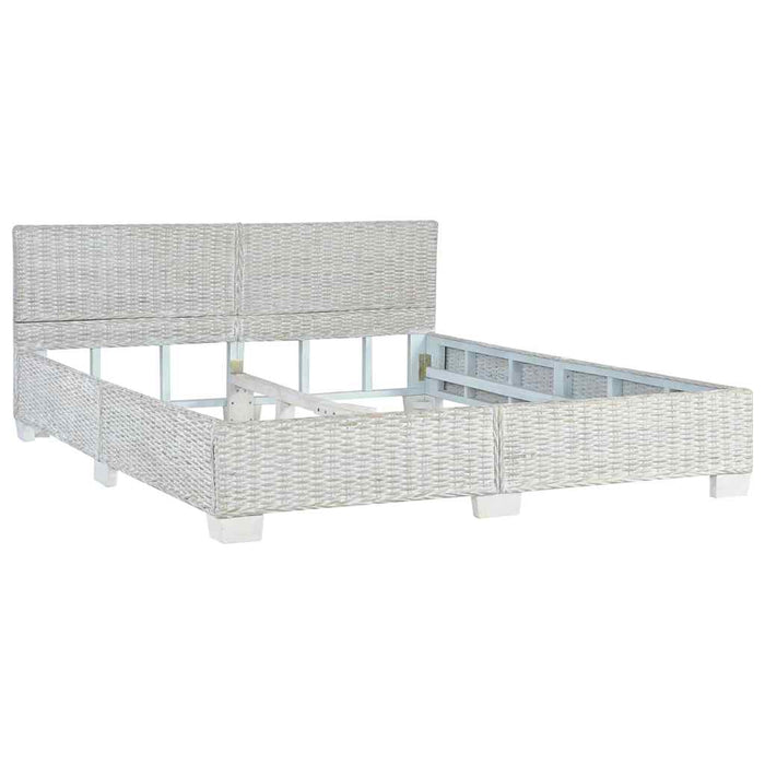 Cadru de pat, gri, 160 x 200 cm, ratan natural - WALTI WALTI