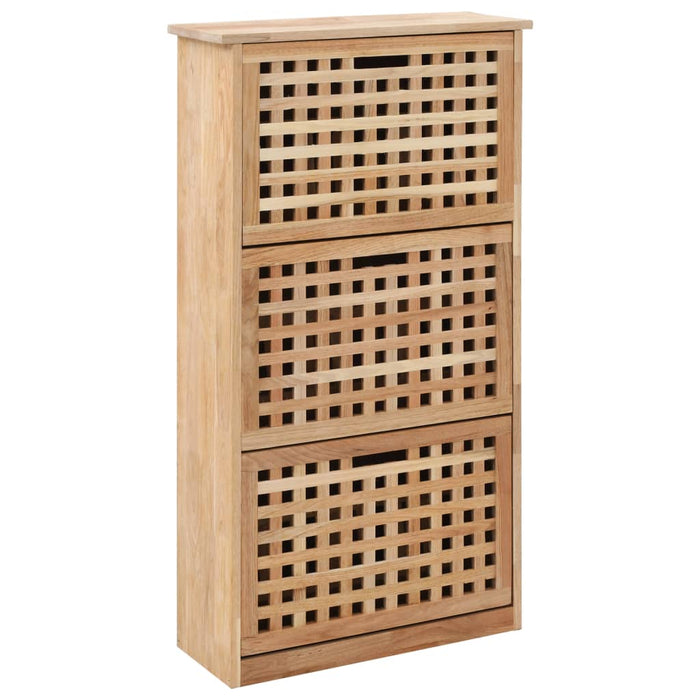 Dulap depozitare pantofi, 55 x 20 x 104 cm, lemn masiv de nuc - WALTI WALTI