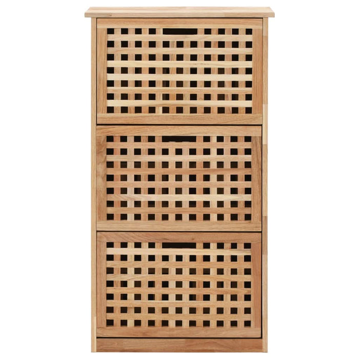 Dulap depozitare pantofi, 55 x 20 x 104 cm, lemn masiv de nuc - WALTI WALTI