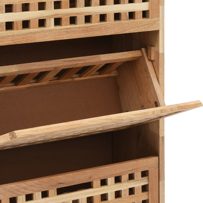 Dulap depozitare pantofi, 55 x 20 x 104 cm, lemn masiv de nuc - WALTI WALTI
