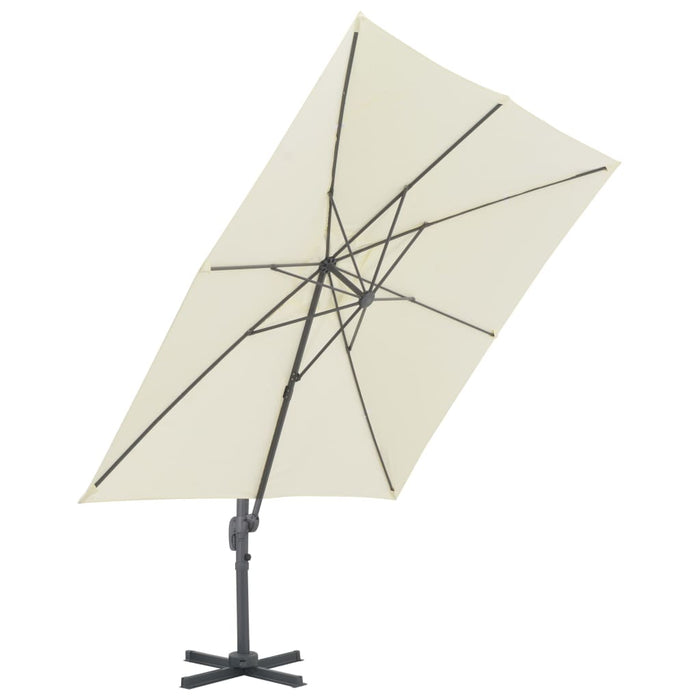 Umbrelă de soare de grădină, bază portabilă, nisipiu - WALTI WALTI