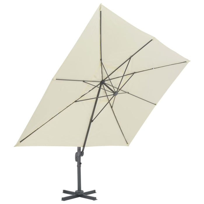Umbrelă de soare de grădină, bază portabilă, nisipiu - WALTI WALTI