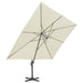 Umbrelă de soare de grădină, bază portabilă, nisipiu - WALTI WALTI