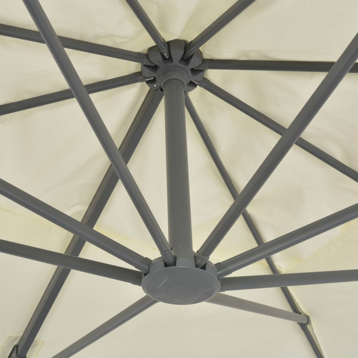 Umbrelă de soare de grădină, bază portabilă, nisipiu - WALTI WALTI
