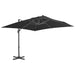 Umbrelă de soare de grădină, bază portabilă, antracit - WALTI WALTI