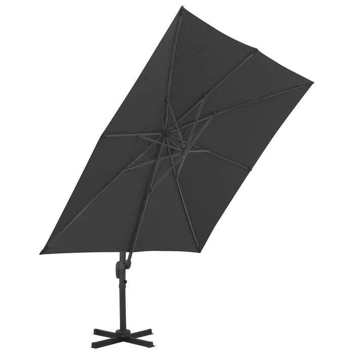 Umbrelă de soare de grădină, bază portabilă, antracit - WALTI WALTI