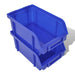 Set coș depozitare pt garaj, montat pe perete 30 buc albastru, plastic - WALTI WALTI