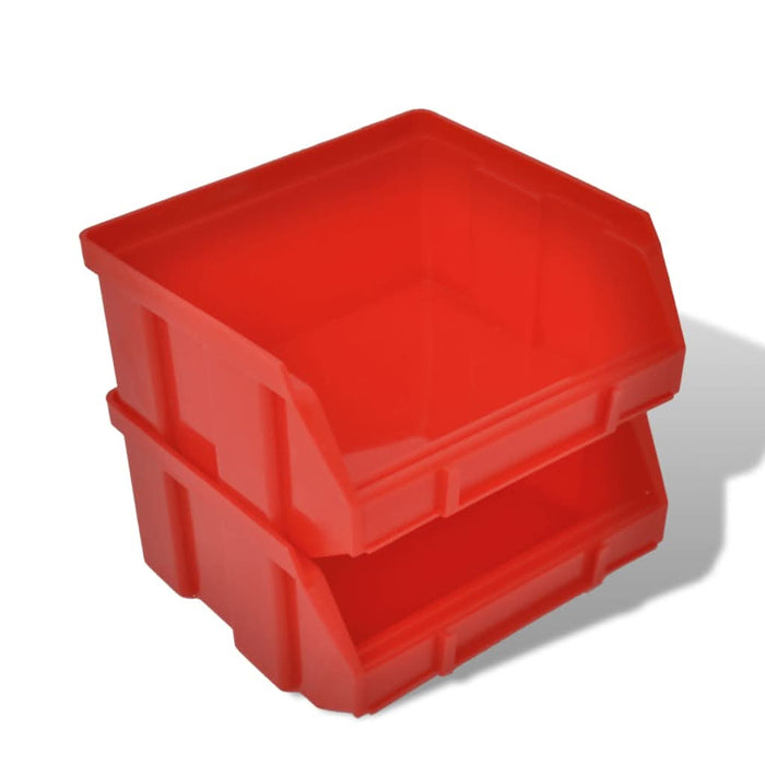 Set coș depozitare pt garaj, montat pe perete 30 buc albastru, plastic - WALTI WALTI