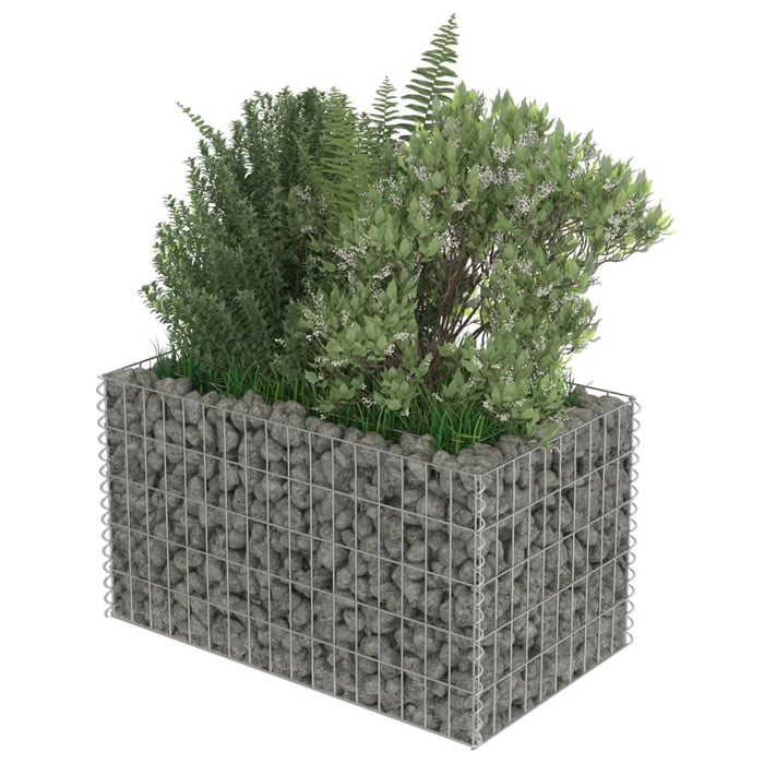 Strat înălțat gabion, 90 x 50 x 50 cm, oțel galvanizat - WALTI WALTI