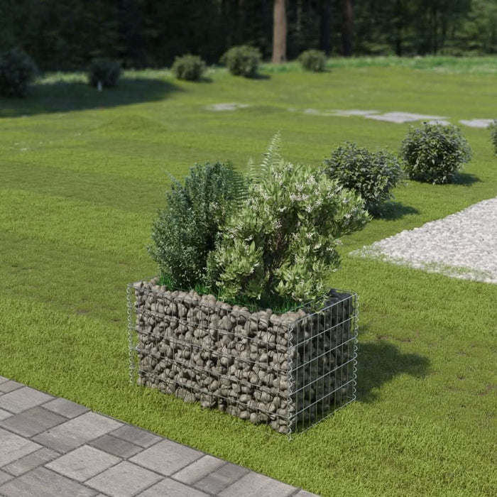 Strat înălțat gabion, 90 x 50 x 50 cm, oțel galvanizat - WALTI WALTI