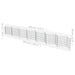 Gabion perete, oțel galvanizat, 450 x 30 x 50 cm - WALTI WALTI