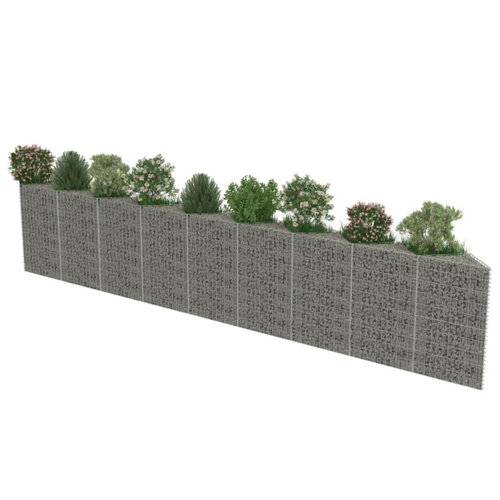 Perete gabion, 630 x 30 x 100 cm, oțel galvanizat - WALTI WALTI