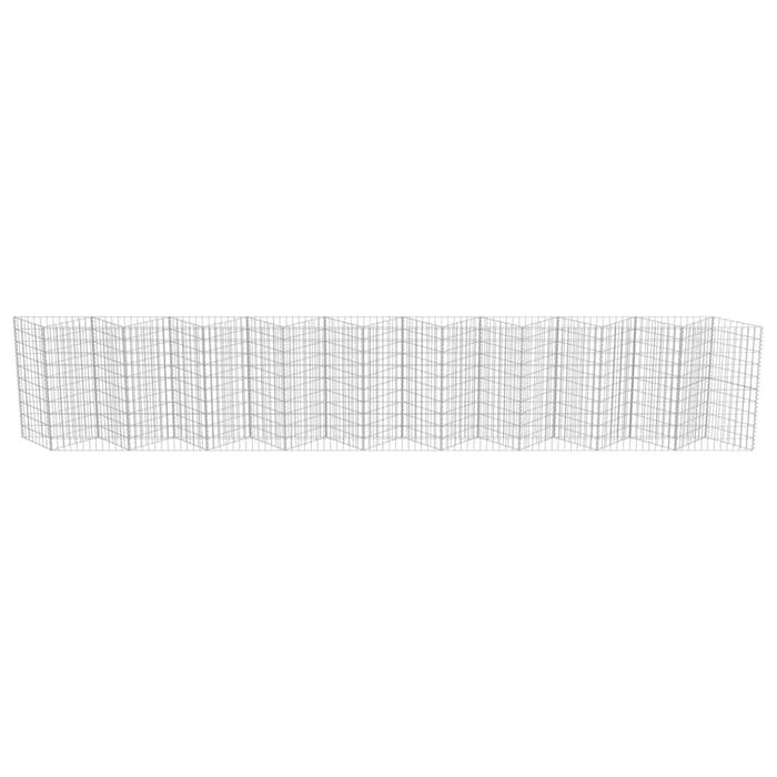 Perete gabion, 630 x 30 x 100 cm, oțel galvanizat - WALTI WALTI