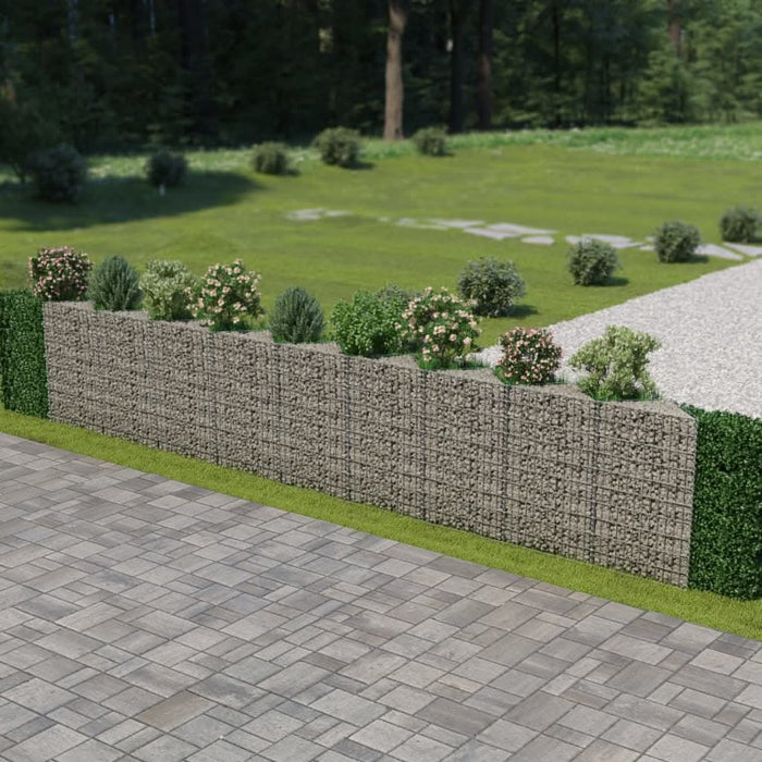 Perete gabion, 630 x 30 x 100 cm, oțel galvanizat - WALTI WALTI
