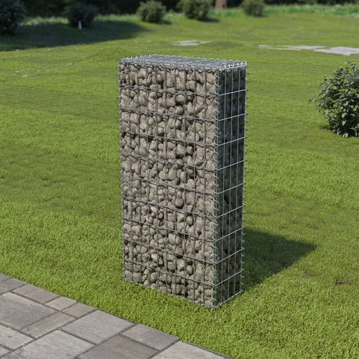 Perete gabion cu capace, 50 x 20 x 100 cm, oțel galvanizat - WALTI WALTI