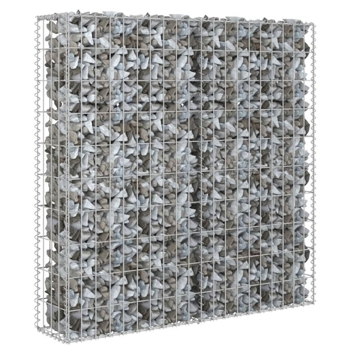 Perete gabion cu capace, 80 x 20 x 100 cm, oțel galvanizat - WALTI WALTI