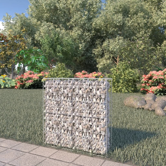 Perete gabion cu capace, 80 x 20 x 100 cm, oțel galvanizat - WALTI WALTI