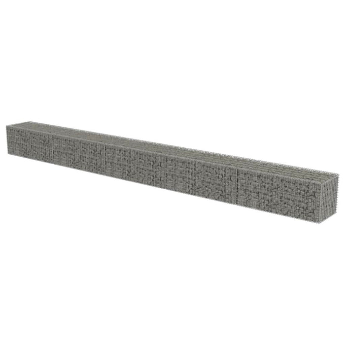 Gabion perete cu capace, 600 x 50 x 50 cm, oțel galvanizat - WALTI WALTI