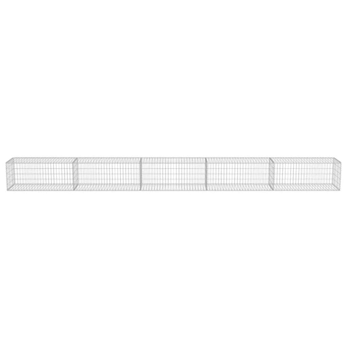 Gabion perete cu capace, 600 x 50 x 50 cm, oțel galvanizat - WALTI WALTI