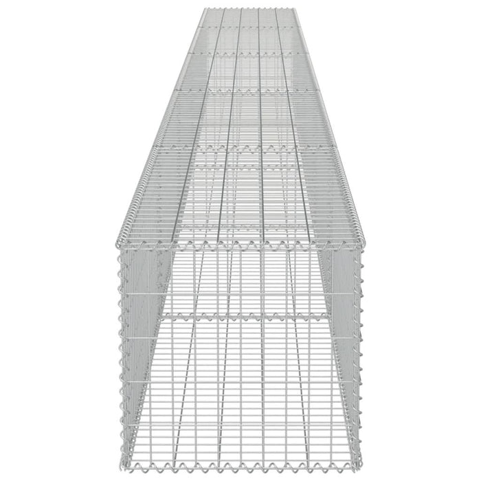 Gabion perete cu capace, 600 x 50 x 50 cm, oțel galvanizat - WALTI WALTI