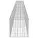 Gabion perete cu capace, 600 x 50 x 50 cm, oțel galvanizat - WALTI WALTI