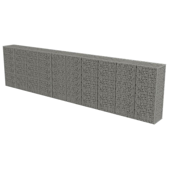 Perete gabion cu capace, 600 x 50 x 150 cm, oțel galvanizat - WALTI WALTI