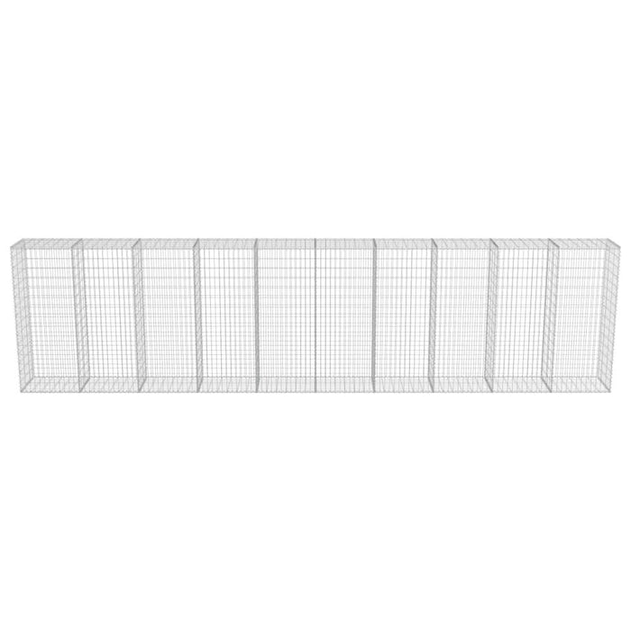 Perete gabion cu capace, 600 x 50 x 150 cm, oțel galvanizat - WALTI WALTI