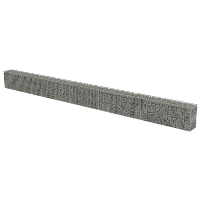 Gabion perete cu capace, 600 x 30 x 50 cm, oțel galvanizat - WALTI WALTI