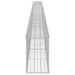 Gabion perete cu capace, 600 x 30 x 50 cm, oțel galvanizat - WALTI WALTI