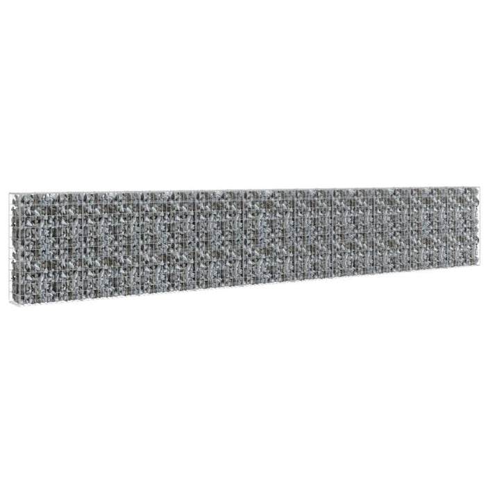 Gabion perete cu capace, 600 x 30 x 100 cm, oțel galvanizat - WALTI WALTI