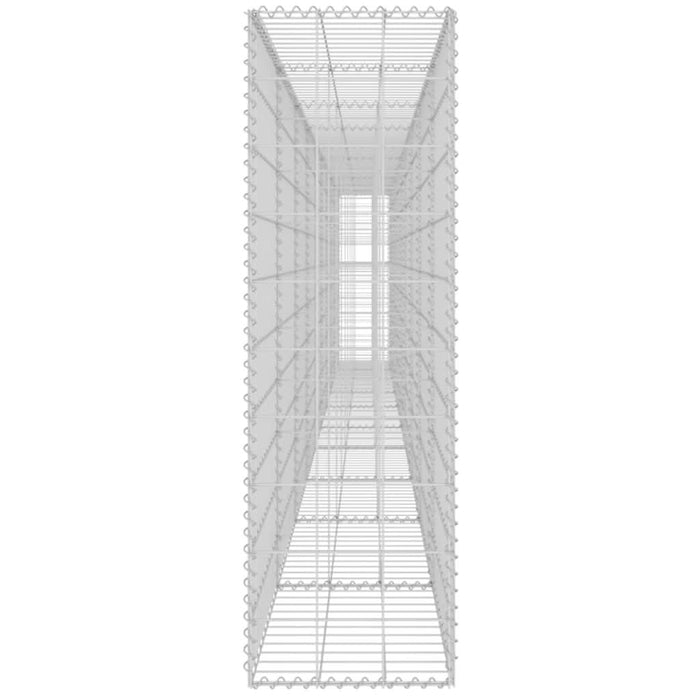 Gabion perete cu capace, 600 x 30 x 100 cm, oțel galvanizat - WALTI WALTI