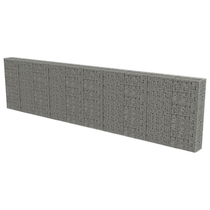 Perete gabion cu capace, 600 x 30 x 150 cm, oțel galvanizat - WALTI WALTI