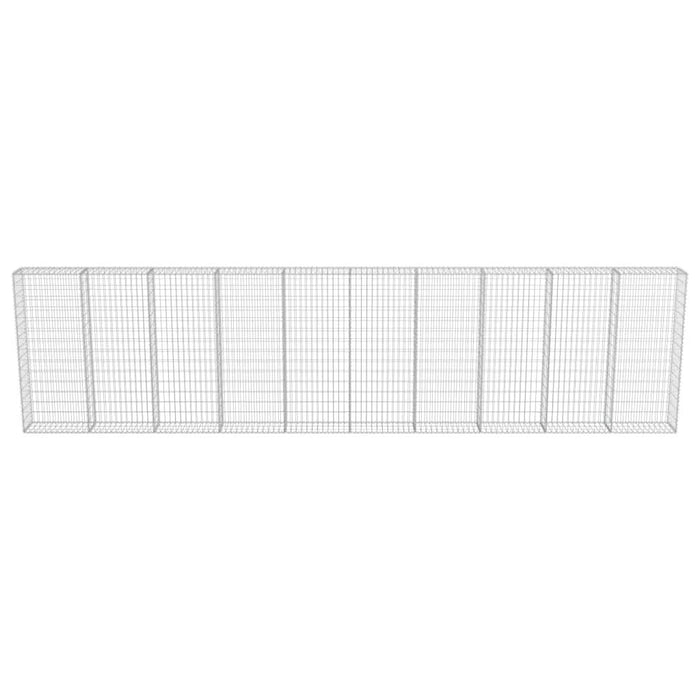 Perete gabion cu capace, 600 x 30 x 150 cm, oțel galvanizat - WALTI WALTI