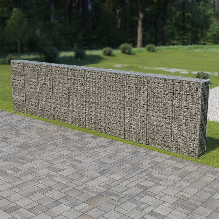 Perete gabion cu capace, 600 x 30 x 150 cm, oțel galvanizat - WALTI WALTI