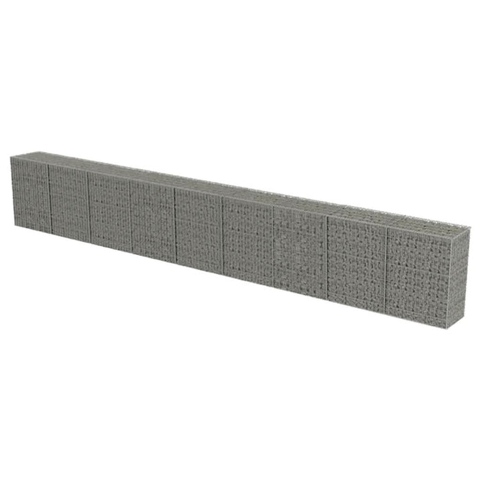 Gabion perete cu capace, 900 x 50 x 100 cm, oțel galvanizat - WALTI WALTI