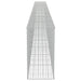 Gabion perete cu capace, 900 x 50 x 100 cm, oțel galvanizat - WALTI WALTI