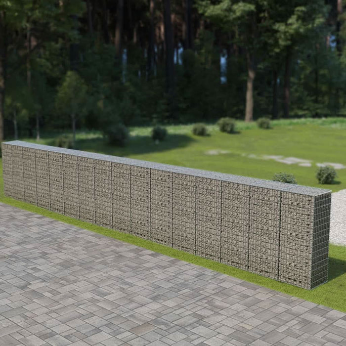 Perete gabion cu capace, 900 x 50 x 150 cm, oțel galvanizat - WALTI WALTI