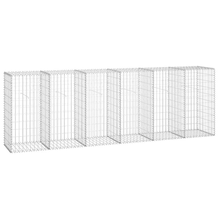 Perete gabion cu capace, 300x50x100 cm, oțel galvanizat - WALTI WALTI