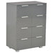 Dulap, gri extralucios, 60x35x80 cm, lemn prelucrat - WALTI WALTI