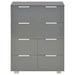 Dulap, gri extralucios, 60x35x80 cm, lemn prelucrat - WALTI WALTI