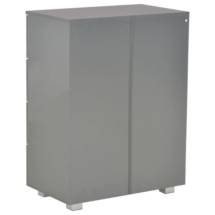Dulap, gri extralucios, 60x35x80 cm, lemn prelucrat - WALTI WALTI