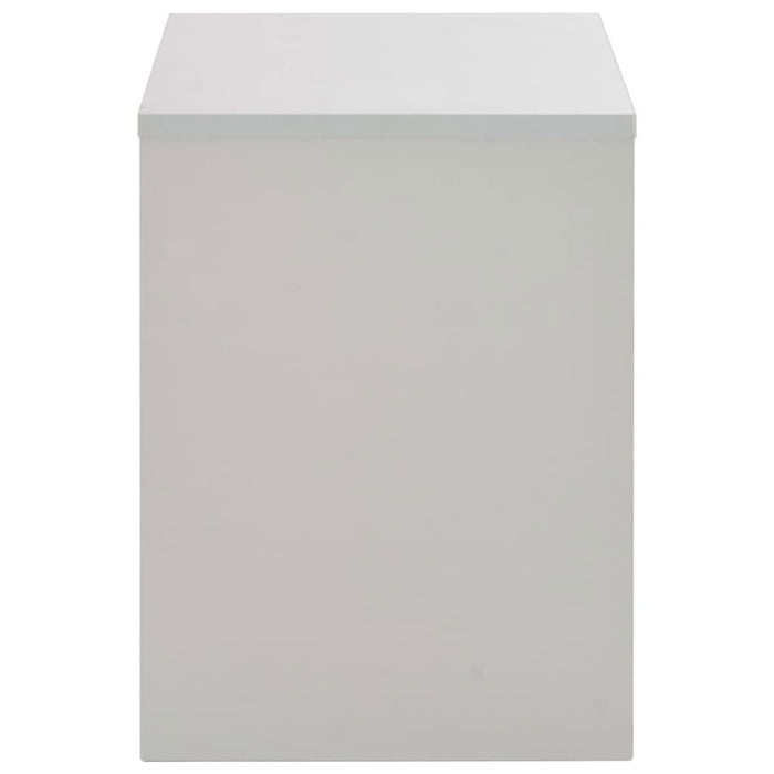 Masă de toaletă cu oglindă și taburet, gri, 104x45x131 cm - WALTI WALTI