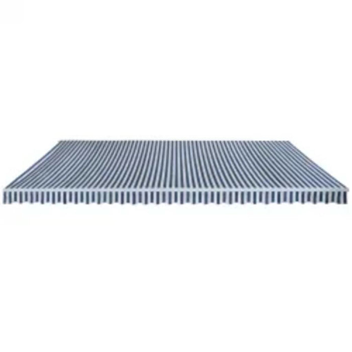 Copertină pliabilă acționată manual, albastru/alb, 600 cm - WALTI WALTI