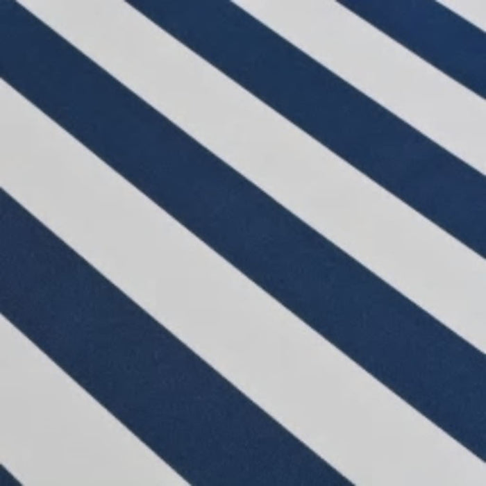 Copertină pliabilă acționată manual, albastru/alb, 600 cm - WALTI WALTI